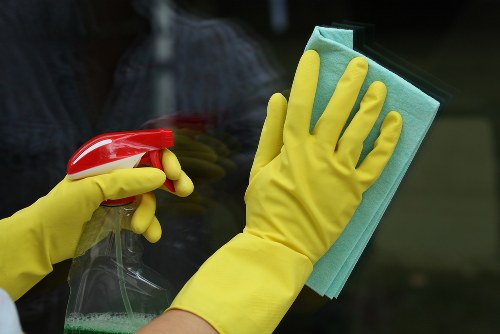Professional cleaners working in a SE1 home interior